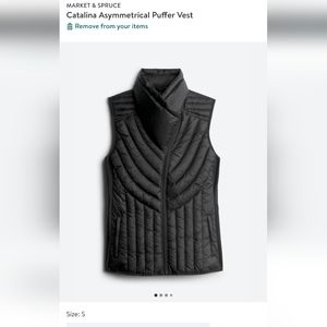 Stitch Fix black Catalina puffer vest